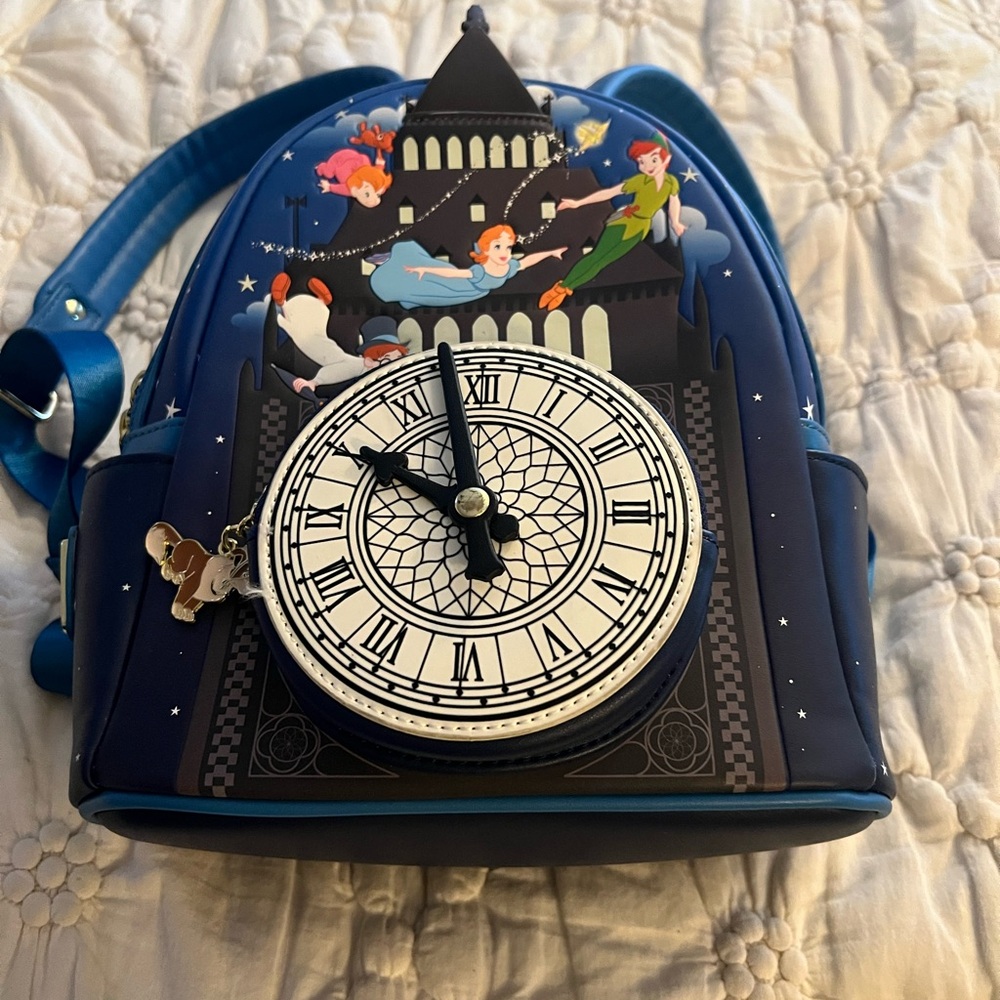 Loungefly Blue Peter Pan Themed Mini Backpack